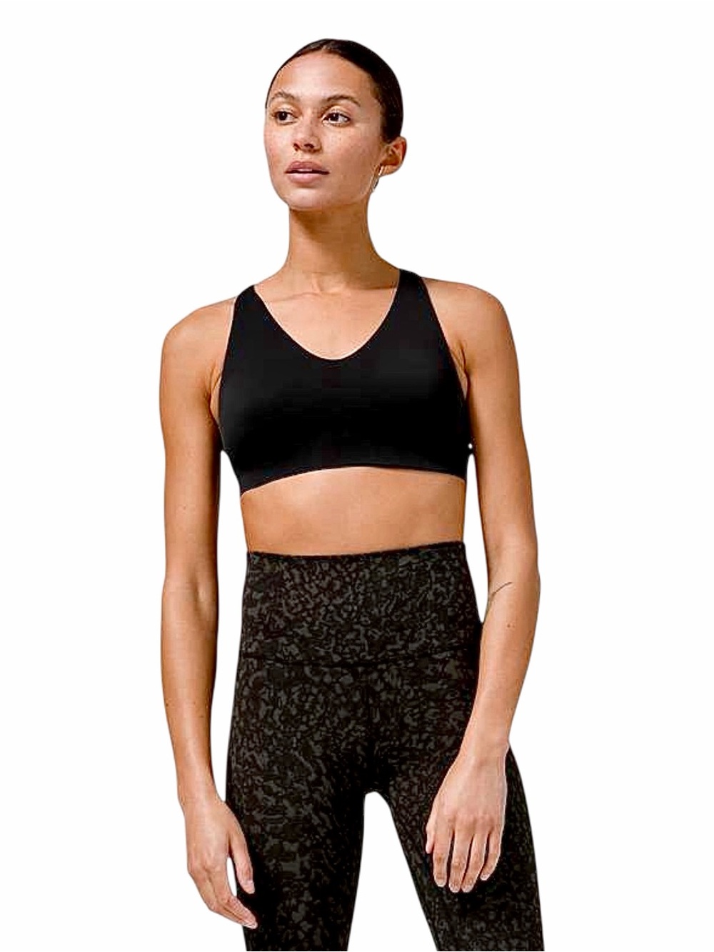 Lululemon – In Alignment Racerback Bra Light Support B/C Cups – Black – Sz. 8